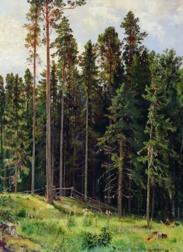 風景 Painting - 森林 1892 古典的な風景 イワン・イワノビッチの木々